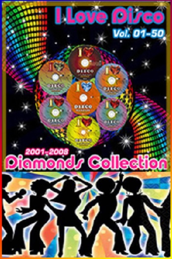 Дискотека забытых хитов (зарубежная) - 18. I Love Disco Diamonds collection обложка. Золотые зарубежные хиты 90-х.