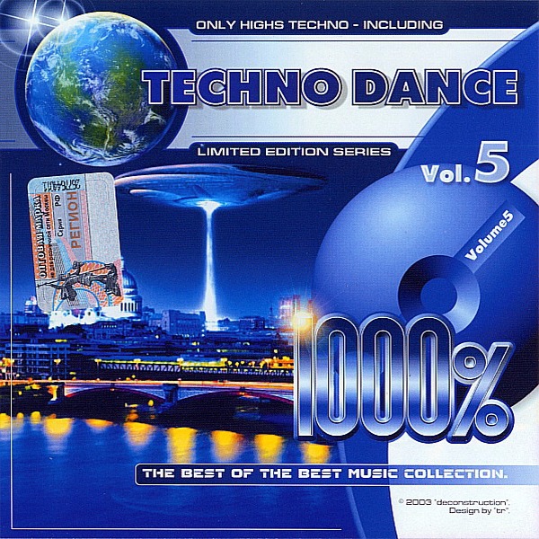 VA - 1000% Techno Dance Vol. 1-5 [5CD] (2001-2003) MP3