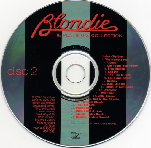 Blondie - The Platinum Collection (2CD) (1994) MP3